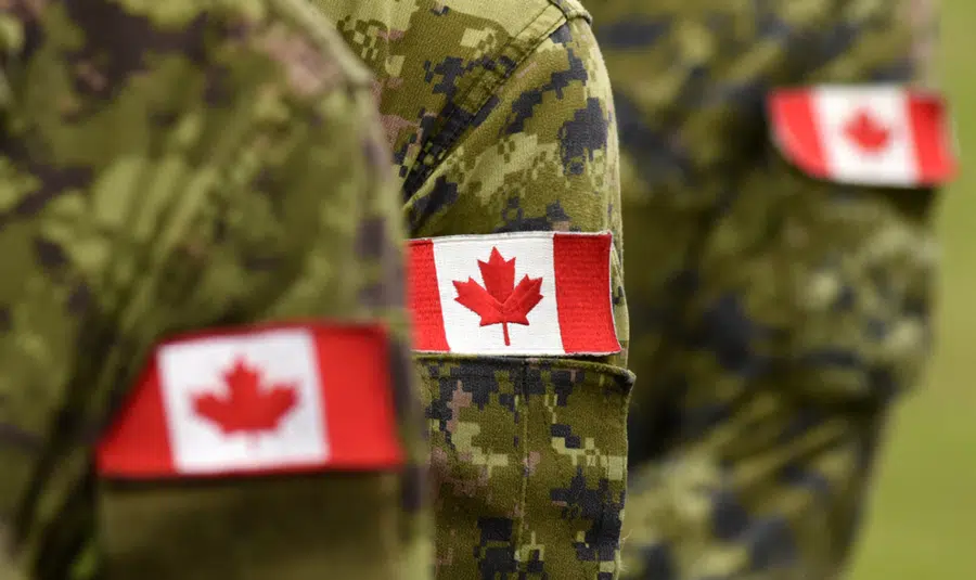 Canadian military flag