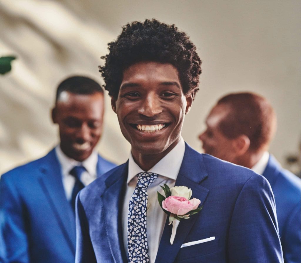 Men in wedding suits